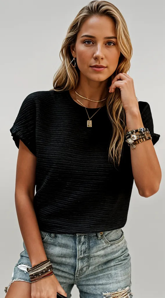 Jodie | KLASYCZNY ELEGANCKI T-SHIRT