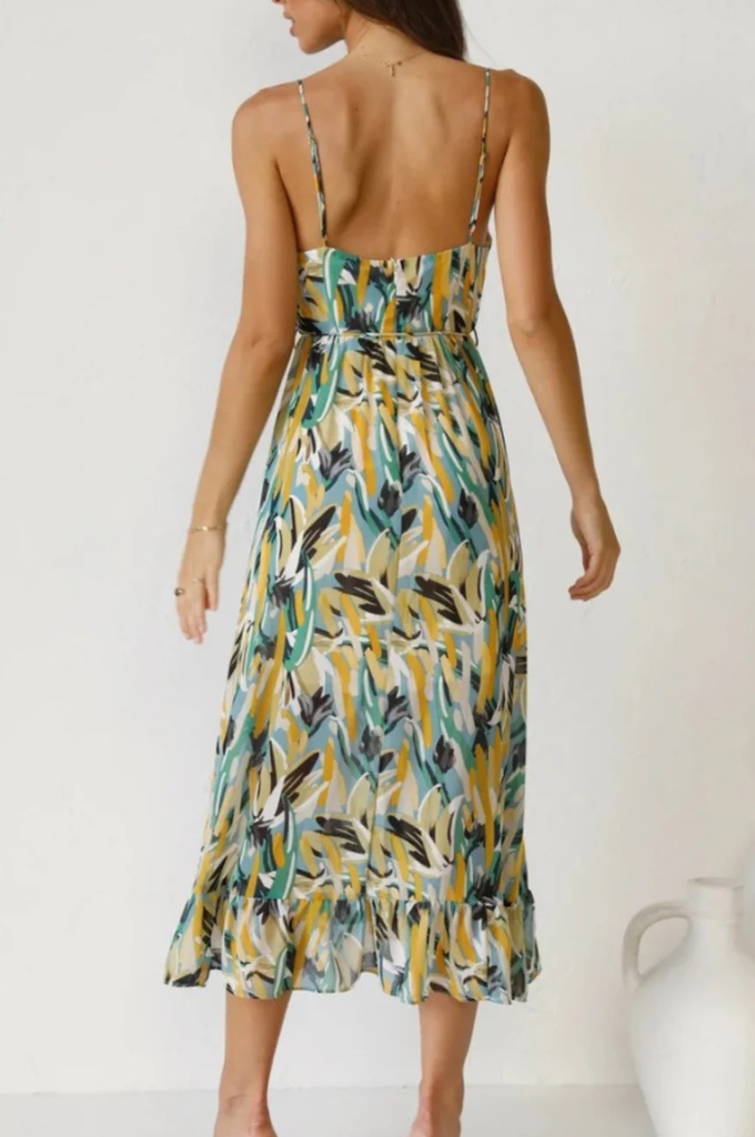 Elisabeth | Kolorowa Sukienka Midi