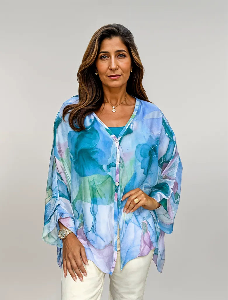 Sharon | Bluzka z Dekoltem w Kształcie V Elegancka