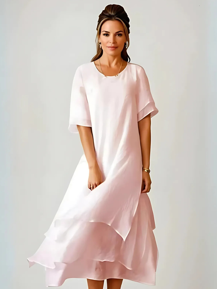 Isilde - Elegancka długa bawełniana sukienka