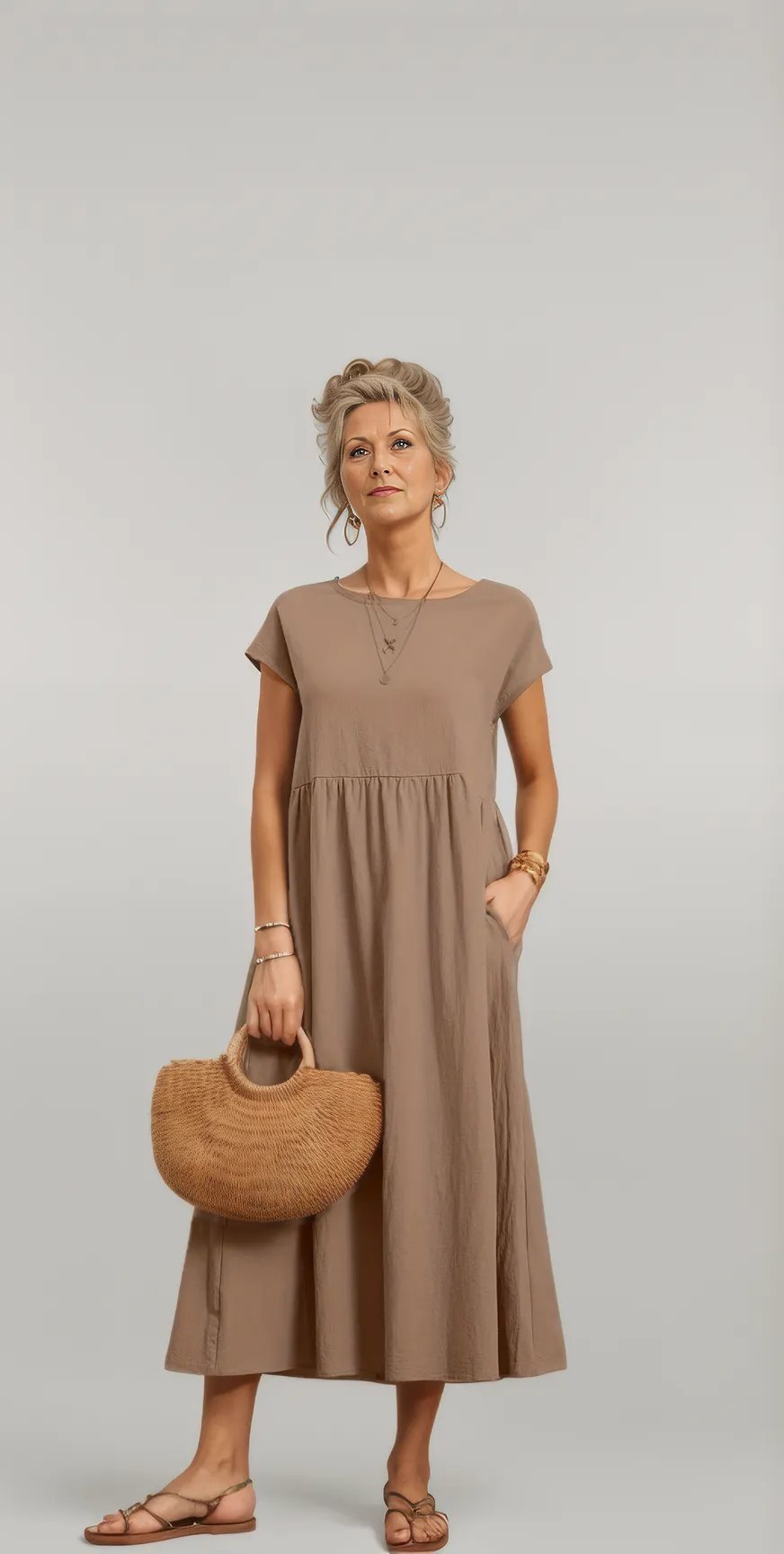 Kerrie | Elegancka Luźna Sukienka dla Kobiet