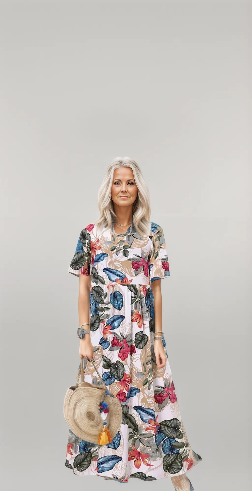 Maisae | Sukienka w Kwiaty